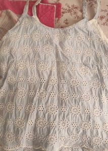Cute Eyelet Pajama Set