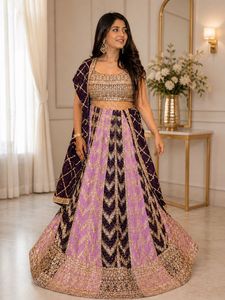 Designer Purple & Lavender Lehenga Choli