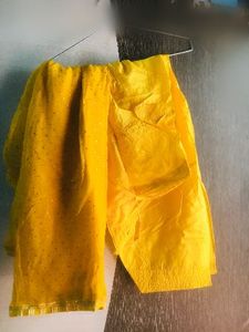 Yellow Embroidered Kurta
