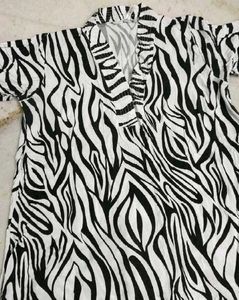 Stylish Zebra Print Kurta