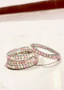 Set of 4 Beaded Bangles