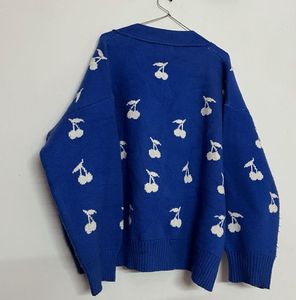 Blue cardigan