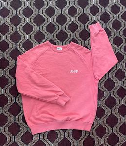 Jeep Adventure Guaranteed Vintage Pink Raglan Crew