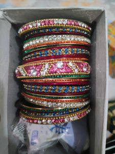 Multi Metal Bangal Set