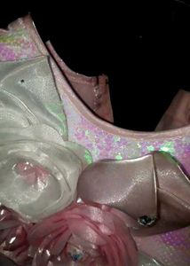 Sparkling Pink Flower Girl Dress