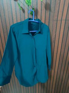 Teal Button-Up Shirt