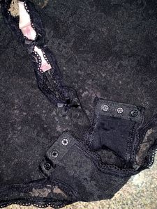 Victoria's Secret Black Lace Bodysuit