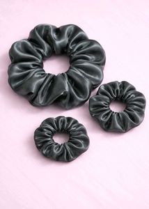 Satin Scrunchies - Set of 3