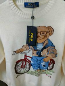 WOMENS NEW Ralph Lauren Polo Bear Sweater
