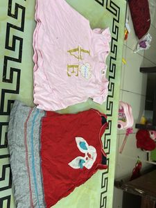 Cute Bunny and Love Print Baby Clothes Set