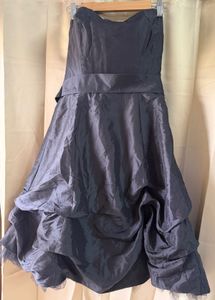 Elegant Strapless Black Party Dress