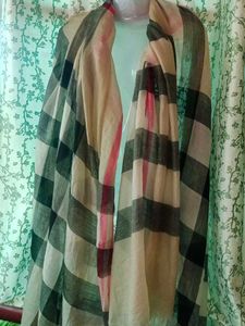 Authentic Burberry Silk/Cashmere Giant Scarf