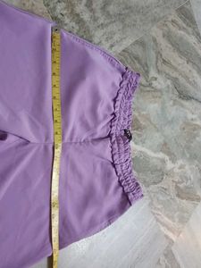 Lavender Elastic Waist Pants