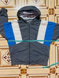 Men's womens Colorblock Hooded Jacket