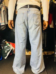 Custom Spiderweb &amp; Flame Jeans