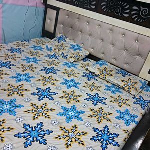 Premium Cotton Bedsheet with Pillow Covers