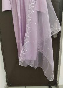 New Unused CottonSilk Cutdana Straight Suit