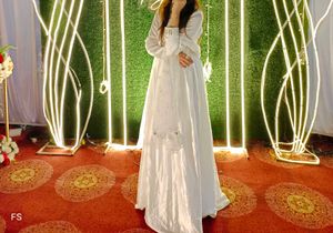 Pakistani trending gown 2 pc set