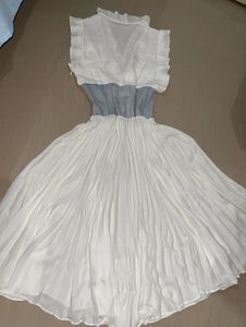 elegant white chiffon midi bohemian dress