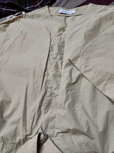 Women's Beige Shirt Dress