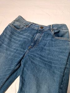 Baggy Blue Denim Wide Leg Jeans