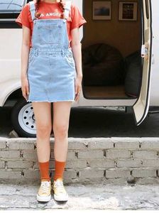 Denim Overall Dress
