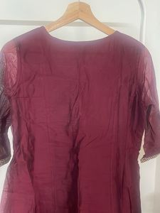 Elegant Embroidered Kurta with dupatta