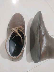 Genuine leather ankle boots size 7