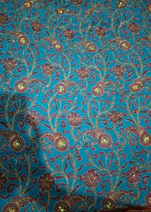 Embroidered Teal Saree