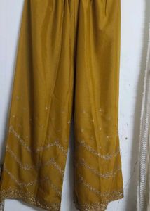 Embroidered Mustard salwaar set