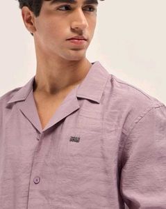 Light Purple Camp Collar Shirt