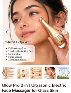 RAS Facial Massager Glowpro 2in1 ultrasonic