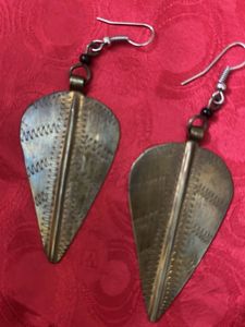 Vintage Statement Leaf Earrings