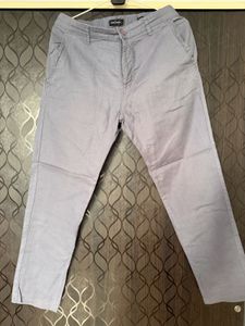 Men's Grey Casual Pants