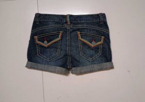 Y2K denim mini shorts