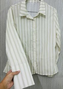 Chic Striped Button-Up Shirt