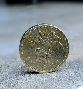 Old 1 Pound Coin, 1985
