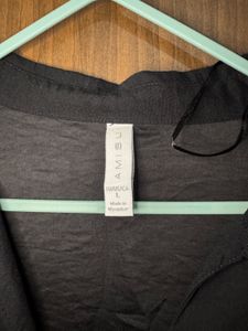 Chic Black Button-Up Shirt