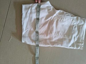 westside Classic White Denim Shorts
