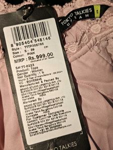 Pink Lace Sleeve Top