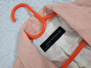 soft peach Zara Blazer bust 36
