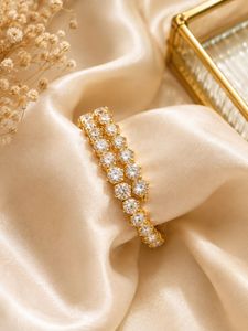 Sparkling Cubic Zirconia Bangle Set