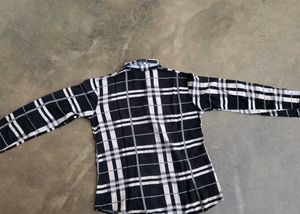 Checked Black &amp; White Shirt