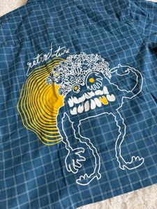 Men's Blue Plaid "Weirdo" Shirt