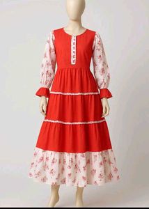 Vintage Inspired Tiered Maxi Dress