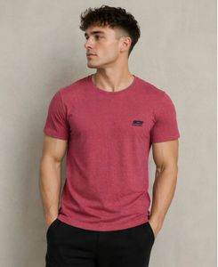 Jack & Jones Men's Red Heathered T-Shirt