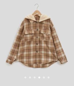 Urbanic Plaid Hooded Shacket
