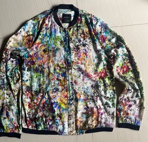 Zara Vibrant Floral Bomber Jacket