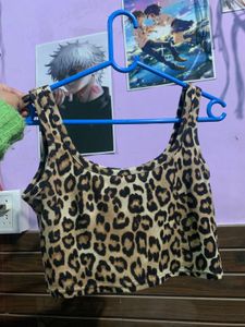 Leopard Print Crop Top