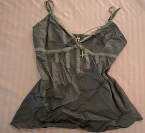 y2k lace cami top ⋆˚꩜.ᐟ